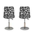 Black And White Holy Bible Pattern Print Bar Stool Covers
