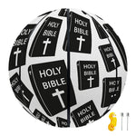 Black And White Holy Bible Pattern Print Basketball