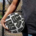 Black And White Holy Bible Pattern Print Basketball