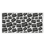 Black And White Holy Bible Pattern Print Beach Towel
