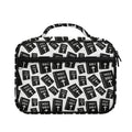 Black And White Holy Bible Pattern Print Briefcase Bible Bag