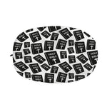 Black And White Holy Bible Pattern Print Car Side Mirror Covers