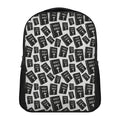 Black And White Holy Bible Pattern Print Casual Backpack