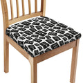 Black And White Holy Bible Pattern Print Chair Cushion Cover