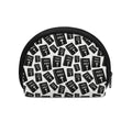 Black And White Holy Bible Pattern Print Coin Purse