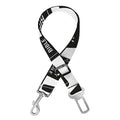 Black And White Holy Bible Pattern Print Dog Seat Belt