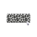 Black And White Holy Bible Pattern Print Extended Mouse Pad