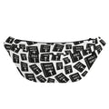 Black And White Holy Bible Pattern Print Fanny Pack
