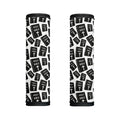 Black And White Holy Bible Pattern Print Handle Covers