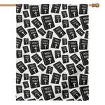 Black And White Holy Bible Pattern Print House Flag