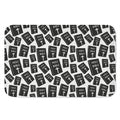 Black And White Holy Bible Pattern Print Indoor Door Mat