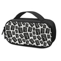 Black And White Holy Bible Pattern Print Portable Cooler Travel Case