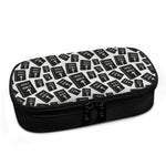 Black And White Holy Bible Pattern Print Insulin Cooler Travel Case