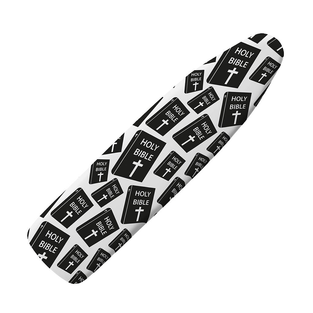 Black And White Holy Bible Pattern Print Ironing Board Cover