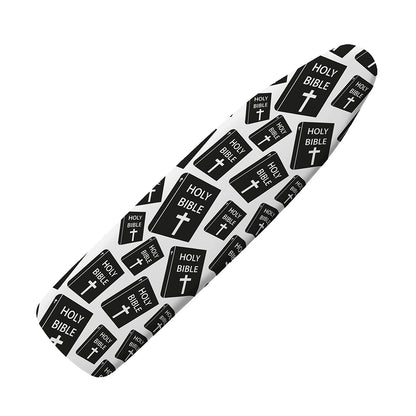 Black And White Holy Bible Pattern Print Ironing Board Cover