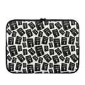 Black And White Holy Bible Pattern Print Laptop Sleeve