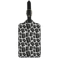 Black And White Holy Bible Pattern Print Luggage Tag