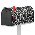 Black And White Holy Bible Pattern Print Mailbox Cover