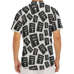 Black And White Holy Bible Pattern Print Men's Deep V-Neck Shirt