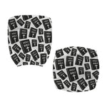 Black And White Holy Bible Pattern Print Office Chair Cover