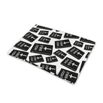 Black And White Holy Bible Pattern Print Pet Cooling Mat Cover
