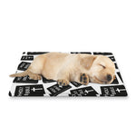 Black And White Holy Bible Pattern Print Pet Cooling Mat Cover