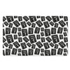 Black And White Holy Bible Pattern Print Polyester Doormat