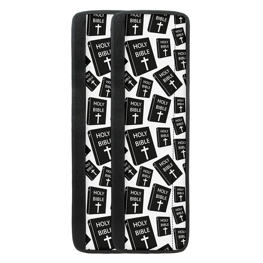 Black And White Holy Bible Pattern Print Refrigerator Handle Covers