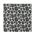 Black And White Holy Bible Pattern Print Silk Bandana