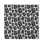 Black And White Holy Bible Pattern Print Silk Bandana