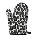 Black And White Holy Bible Pattern Print Single Oven Mitt