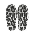 Black And White Holy Bible Pattern Print Slippers
