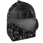Black And White Horse Pattern Print Backpack