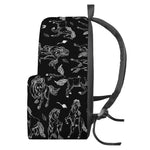 Black And White Horse Pattern Print Backpack