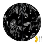 Black And White Horse Pattern Print Basketball