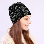 Black And White Horse Pattern Print Beanie