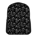 Black And White Horse Pattern Print Casual Backpack