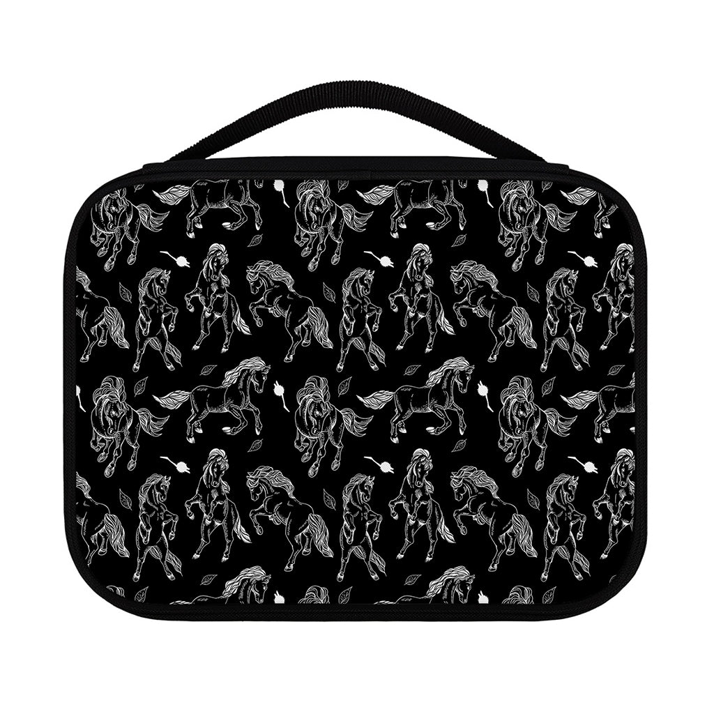 Black And White Horse Pattern Print Classic Bible Case