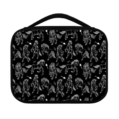 Black And White Horse Pattern Print Classic Bible Case
