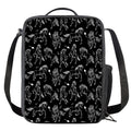 Black And White Horse Pattern Print Crossbody Lunch Bag