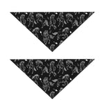 Black And White Horse Pattern Print Dog Bandana