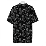 Black And White Horse Pattern Print Hawaiian Shirt