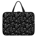 Black And White Horse Pattern Print Laptop Sleeve With Handle