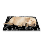 Black And White Horse Pattern Print Pet Cooling Mat Cover