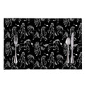 Black And White Horse Pattern Print Placemat