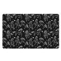 Black And White Horse Pattern Print Polyester Doormat