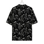 Black And White Horse Pattern Print Rayon Hawaiian Shirt