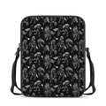 Black And White Horse Pattern Print Rectangular Crossbody Bag