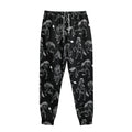 Black And White Horse Pattern Print Sweatpants