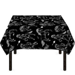 Black And White Horse Pattern Print Tablecloth